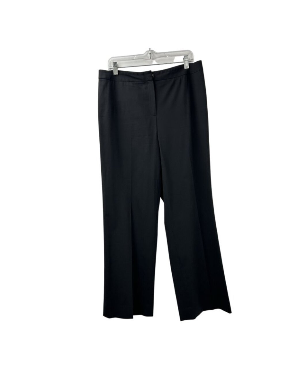 LAFAYETTE 148 NY 'Menswear' Virgin Wool Dress Pants Trousers Women’s 12 Black - Picture 13 of 16